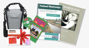 Narrow Boat Christmas Gifts - Red And White Background #998870