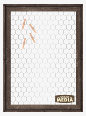 Hampton Art Mix The Media Wooden Framed Chicken Wire-w/6 #999670