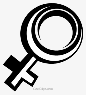 Female Symbol Royalty Free Vector Clip Art Illustration - Circle #999751