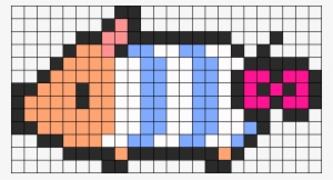 Monster Hunter 3 Poogie Memorial Stripe Perler Bead - Pixel Art Pokemon Snivy #999939