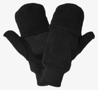 Insulated Fleece Fingerless Flip-up Mitten - Wool #9901417