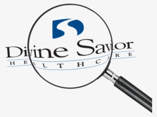 Magnifying Glass Focused On The Divine Savior Logo #9901778