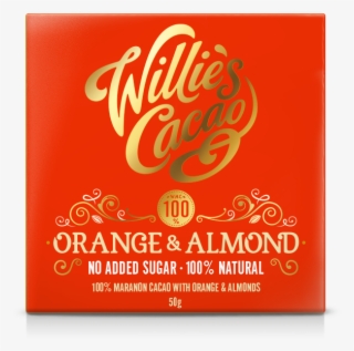 Orange & Almond 100% Cacao No Added Sugar Flat - Graphic Design #9901873