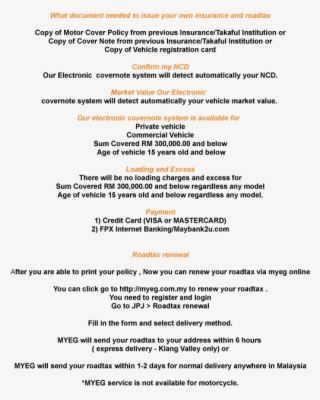My Renew Car Insurance - Document #9903054