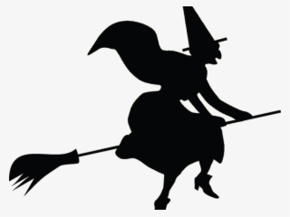 Witch Clipart Broomstick - Transparent Halloween Witch Clipart #9904074