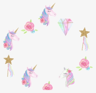 Frame Clipart Unicorn - Sticker Unicornio Png #9905261