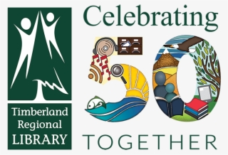 50th Anniversary Logo - Timberland Regional Library #9907588