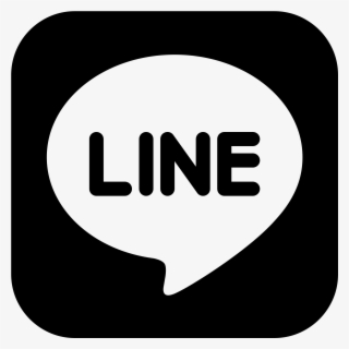 Social Media Icons - Line App Logo Black #9907593