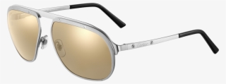 Gafas De Sol Santos De Cartiermetal, Acabado Platino - Lunette Santos Cartier #9907848