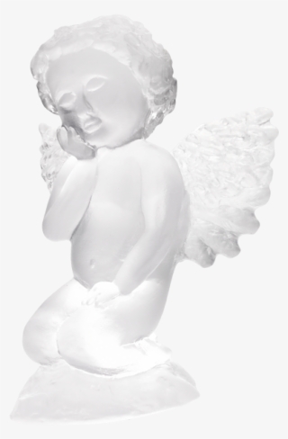 Factory New Daum France Clear Angel/cherub Sculpture - Angel #9908835