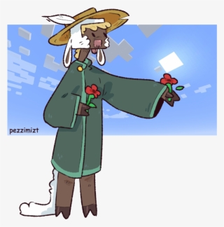 My Minecraft Oc Poppy Shes A Sheep Person Who Was Found - Cartoon #9908844