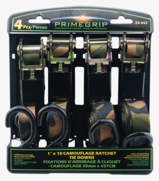 1" X 15' Camouflage Ratchet Tie Down - Belt #9910816