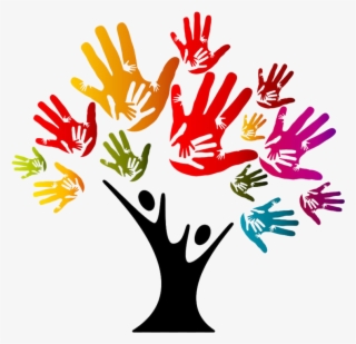 Trunk In Electronincs Is Referred To "the Channel Between - Handprint Tree Clipart Png #9911778