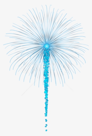 Download Png - Blue Fireworks Transparent Background #9911818