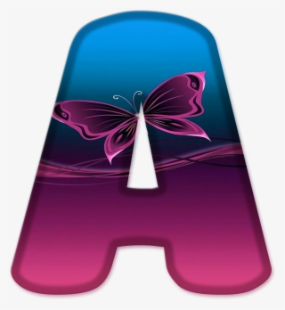 Alfabeto Decorativo Borboletas Png - Butterfly #9912224