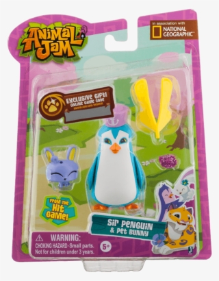 Sir Penguin And Pet Bunny Sir Penguin And Pet Bunny - Animal Jam Toys Figure #9912506