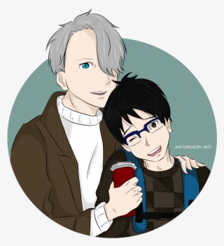 Victuuri Yuri On Ice Yuuri Katsuki Victor Nikiforov - Cartoon #9913394