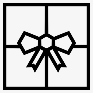 Gift Box Present Bow Birthday Comments - Cross #9913965