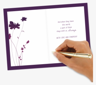 Butterfly Silhouette Sympathy Card - Valentine Day Card To Boyfriend #9914091