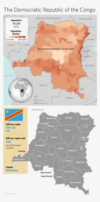 Projected For The Country In The Third Quarter Will - Silueta De Republica Democratica Del Congo #9914650
