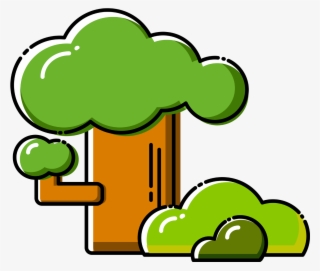 Plant Cartoon Trees Vector Elements Png And Image - Vector Graphics #9916307