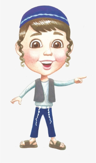 Simon, Our Jewish Friend, Walks With Us Through The - Jewish Children Cartoon #9916892