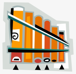 Vector Illustration Of Panpipe Pan Flute Closed Tube #9918538